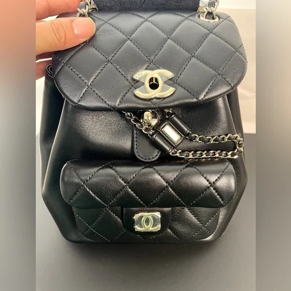 Chanel Lambskin CC Duma Backpack - Picture 7 of 8